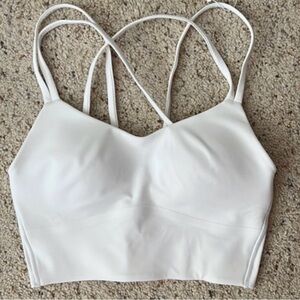 Lululemon Athletica White Strappy Bra